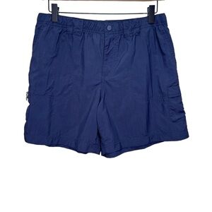 Columbia Gray/Blue Nylon Shorts Size Medium